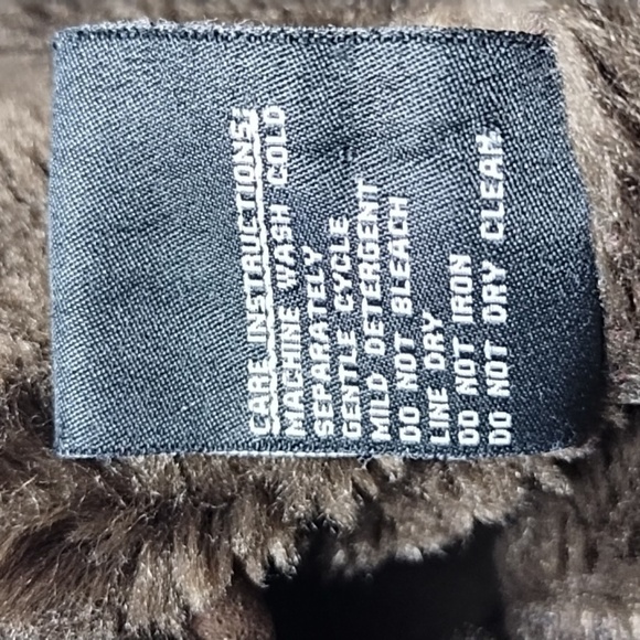 Vintage Jones New York women's jacket hooded faux suede brown Size: L - Picture 7 of 10